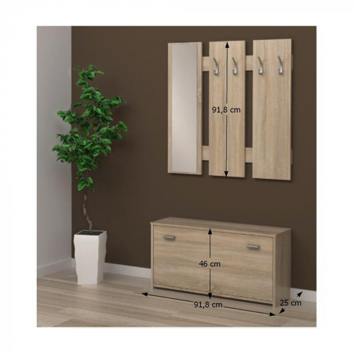 Mobilier pentru hol, stejar sonoma, ladă 03 NEW [3]