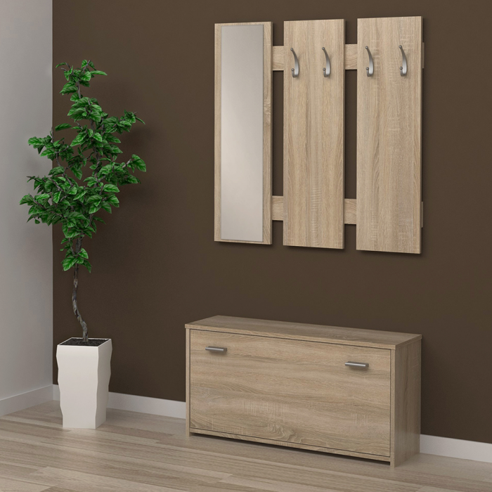 Mobilier pentru hol, stejar sonoma, ladă 03 NEW [2]
