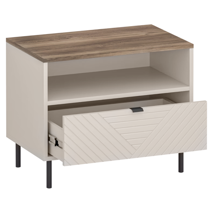 Noptieră, caşmir/stejar castello, EYCO 1S [2]