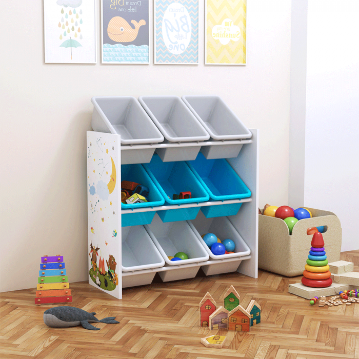 Organizator / raft pentru jucării, multicolor / model, DARLING TIP 3 [16]