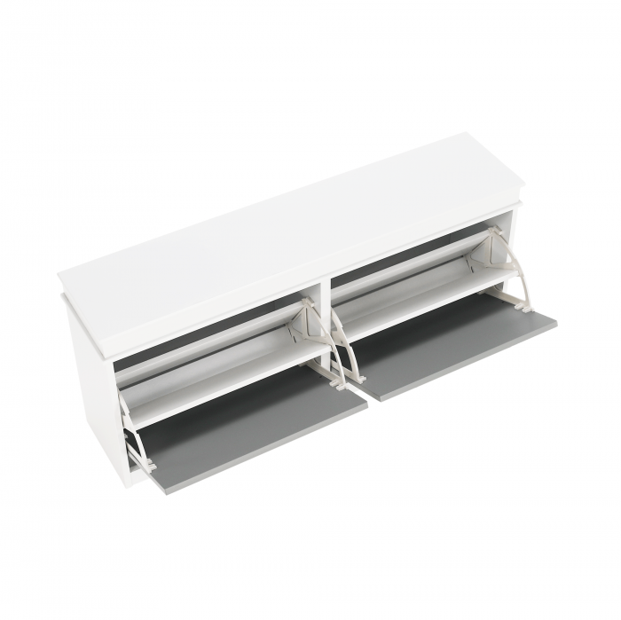 Pantofar, 2 compartimente, alb/gri, SEBER TYP 4 [4]