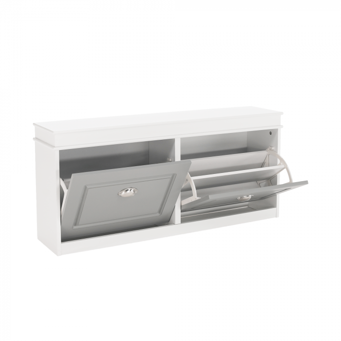 Pantofar, 2 compartimente, alb/gri, SEBER TYP 4 [8]