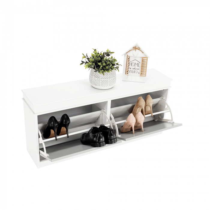 Pantofar, 2 compartimente, alb/gri, SEBER TYP 4 [5]