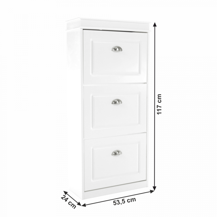 Pantofar, 3 compartimente, alb, SEBER TYP 2 [19]