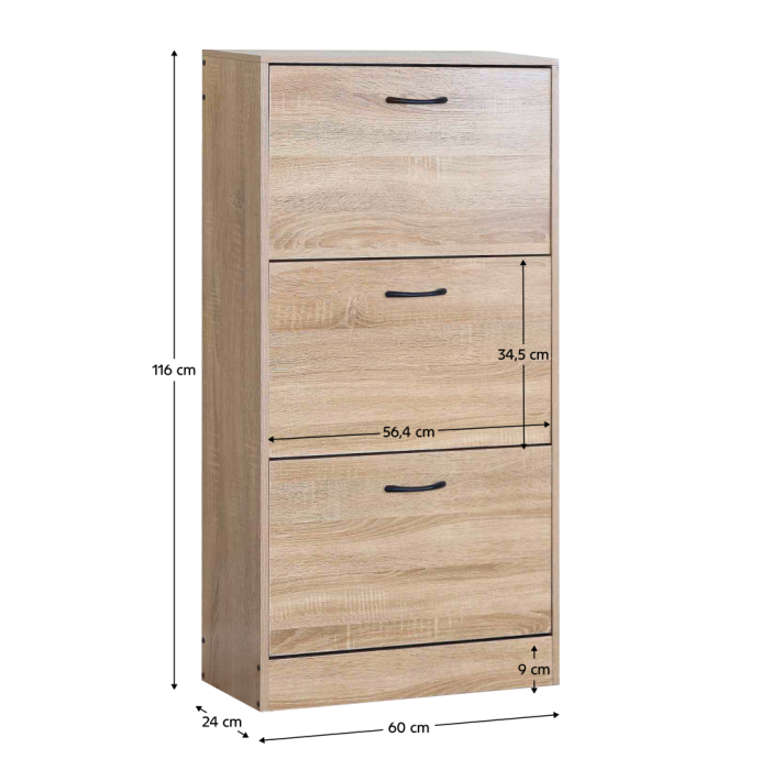 Pantofar, 3 rânduri, stejar, BOTORIA [5]