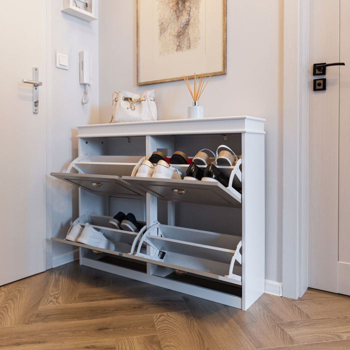 Pantofar, 4 compartimente, gri/alb, SEBER TYP 5 [15]