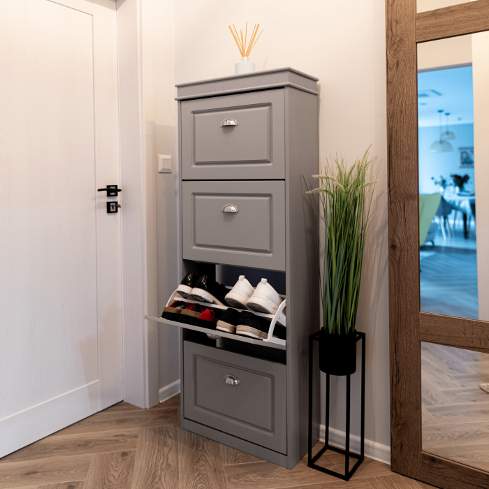 Pantofar, 4 compartimente, gri, SEBER TYP 3 [3]