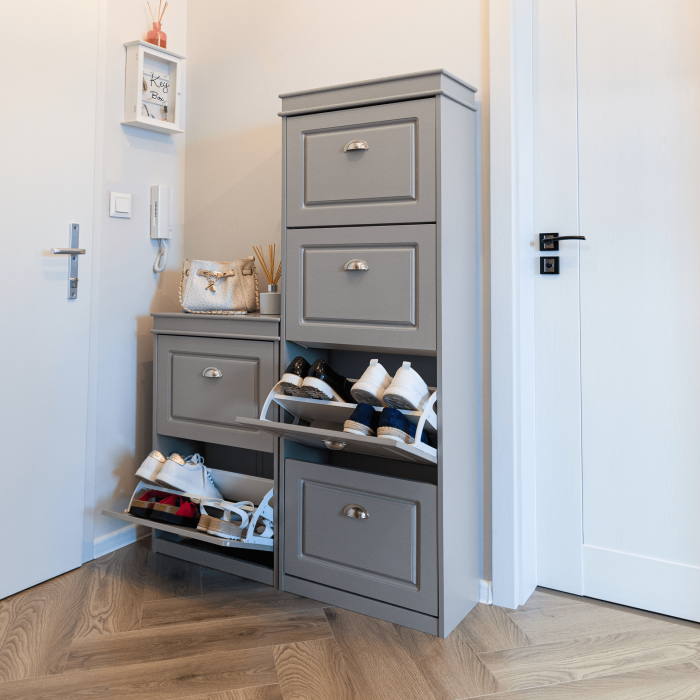 Pantofar, 4 compartimente, gri, SEBER TYP 3 [4]