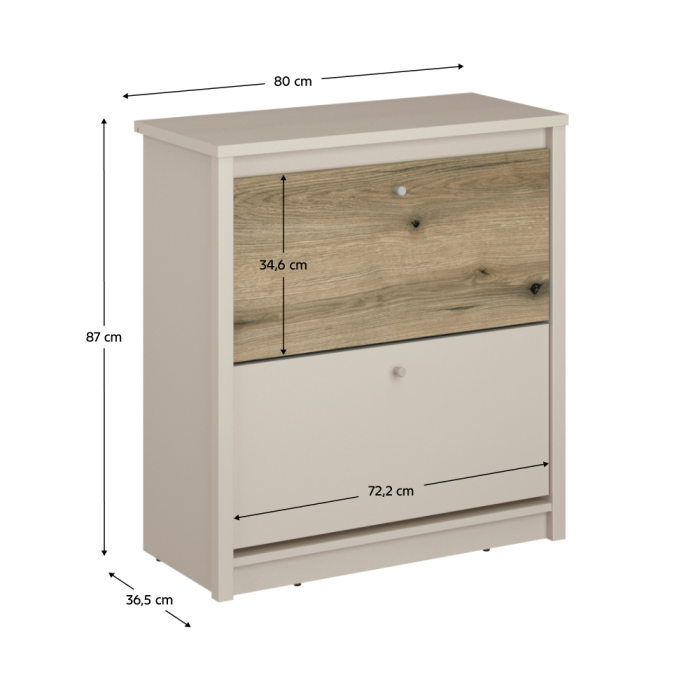 Pantofar, caşmir/stejar evoke, KAROS 2K [2]