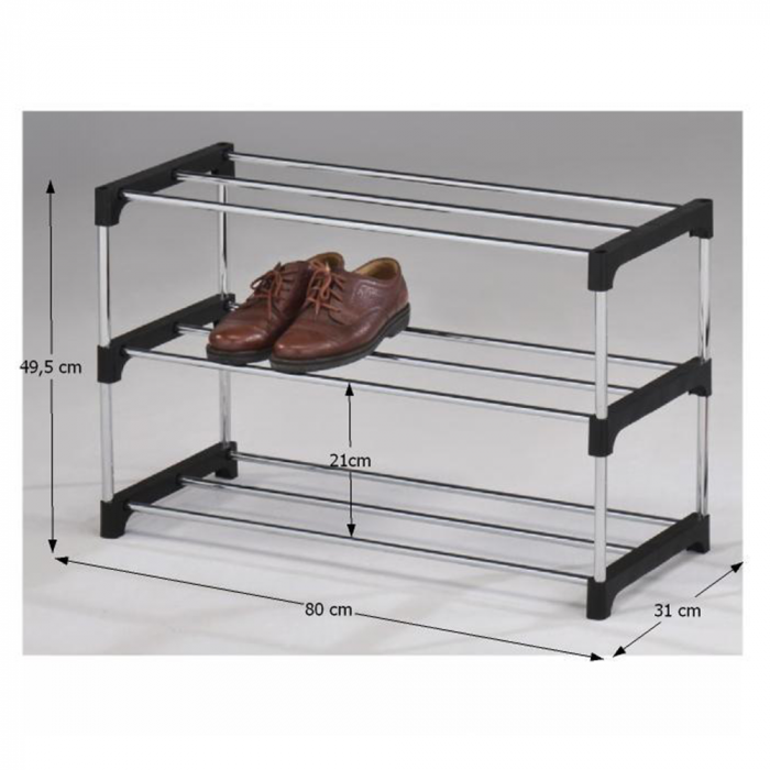 Pantofar, crom/negru, MONTEGO [3]