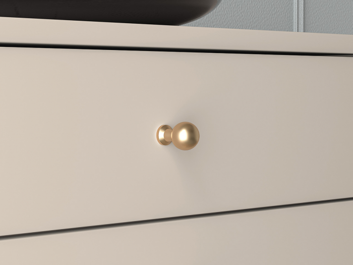 Pantofar/dulap pantofi hol, cu usi rabatabile si sertar,bej crem casmir,  pal+mdf casmir , 98x 55x34 cm, usa mdf cu model riflaj, picioare negre, butoni auriu, Bortis [5]