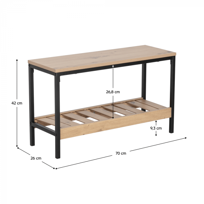 Pantofar, stejar/negru, REST [7]