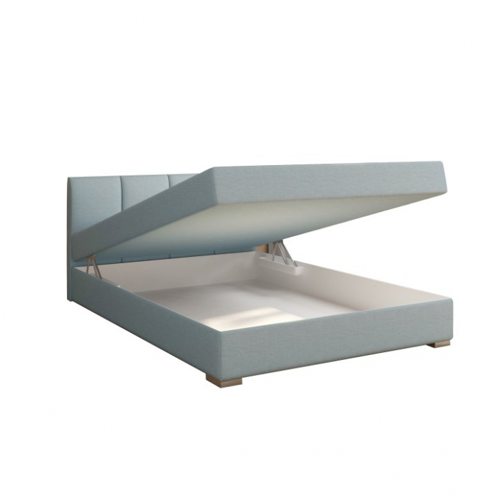 Pat boxspring 120x200, mentă, RIANA KOMFORT [5]