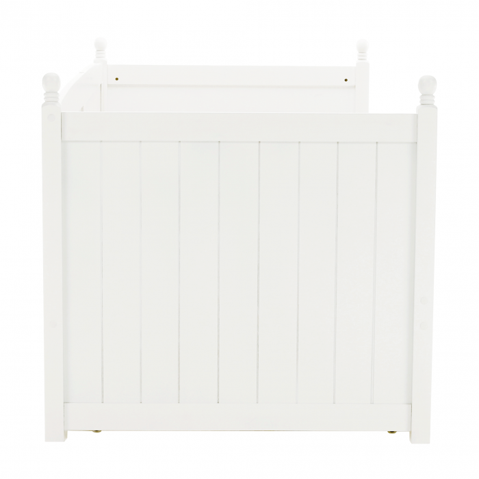 Pat cu pat suplimentar, lemn de pin, alb, 90x200, GLAMIS [15]