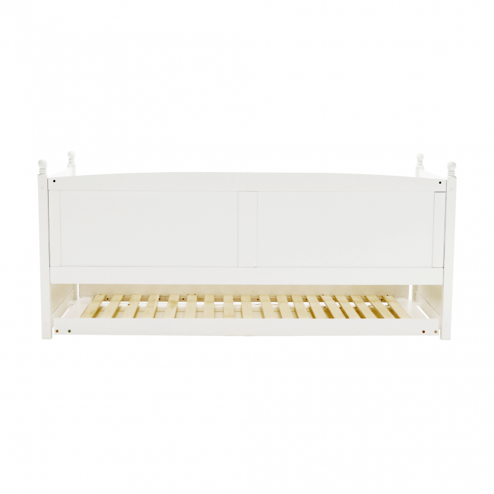 Pat cu pat suplimentar, lemn de pin, alb, 90x200, GLAMIS [14]