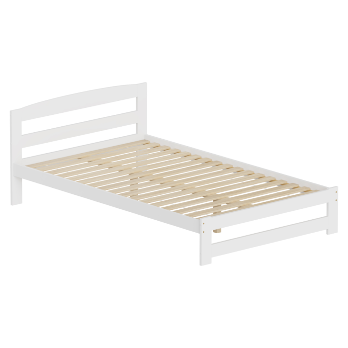 Pat cu somieră, alb, 120x200, AZRA [3]