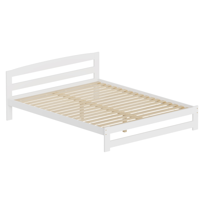 Pat cu somieră, alb, 160x200, AZRA [3]