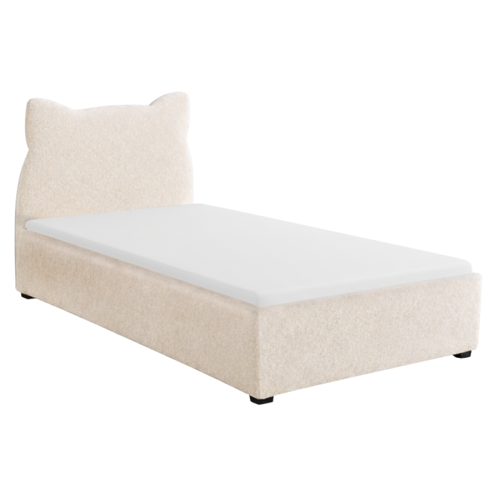 Pat cu somieră, bej, 90x200, MNAU [2]