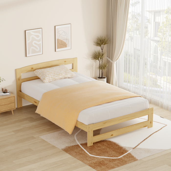 Pat cu somieră, natural, 120x200, AZRA [6]