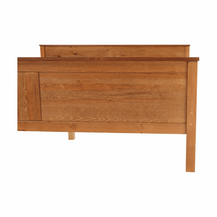 Pat, lemn de pin culoare de stejar, 160x200, PROVO NEW [14]