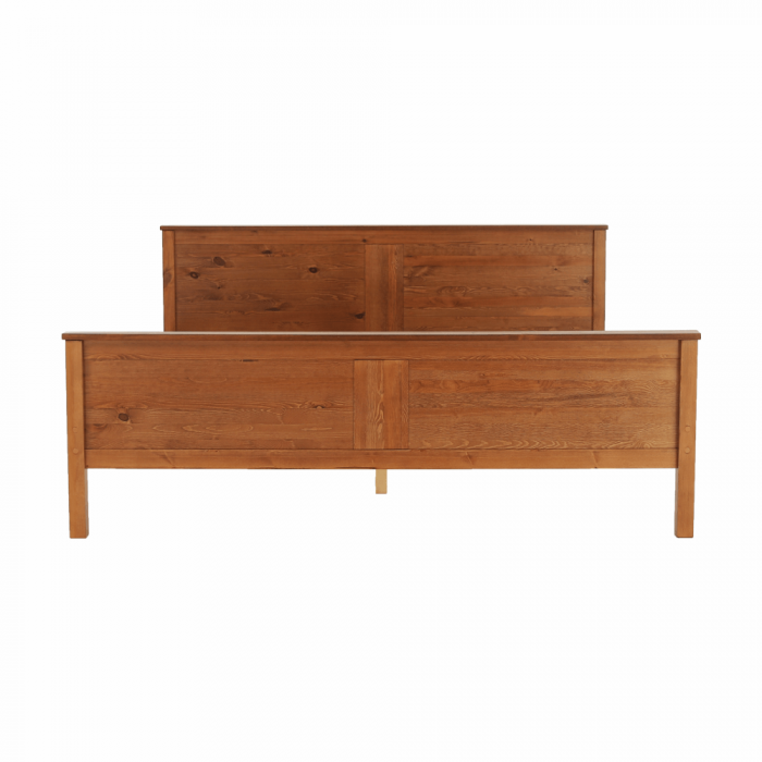 Pat, lemn de pin culoare de stejar, 180x200, PROVO [4]