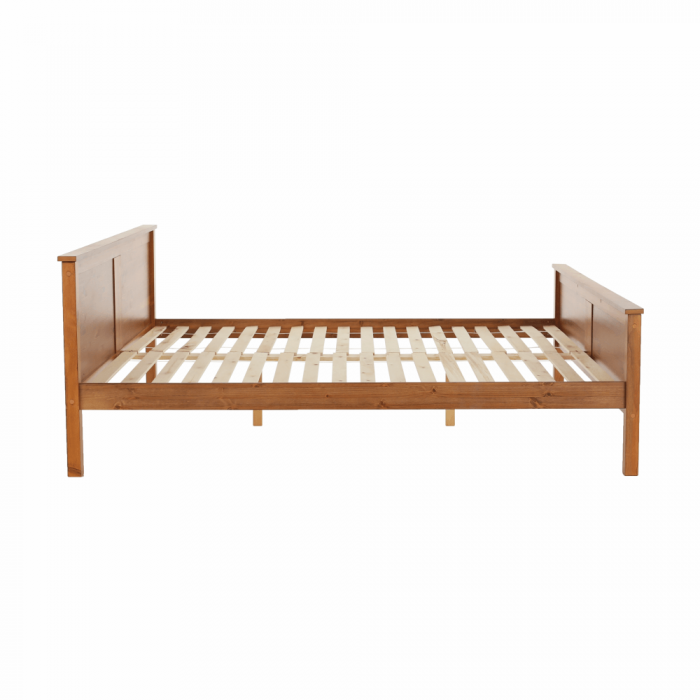 Pat, lemn de pin culoare de stejar, 180x200, PROVO [18]