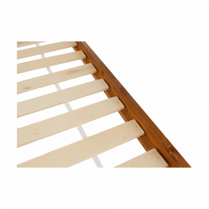 Pat, lemn de pin culoare de stejar, 180x200, PROVO [11]