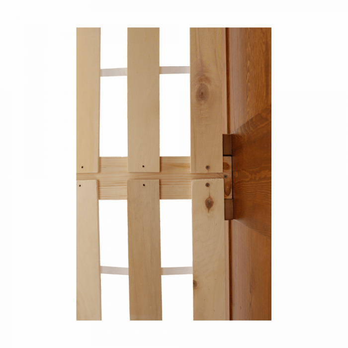 Pat, lemn de pin culoare de stejar, 180x200, PROVO [6]