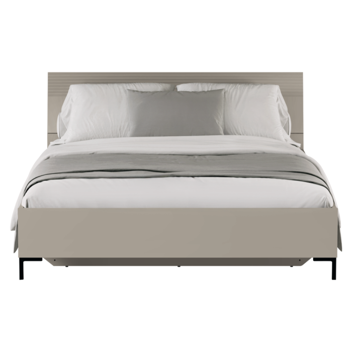 Pat matrimonial, 160x200, gri-maroniu Taupe, DOMCA [4]