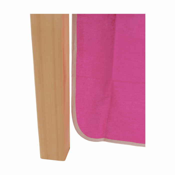 Pat pentru copil, inaltat ,cu cort roz si birou culisabil,lemn pin,Bortis Impex [23]