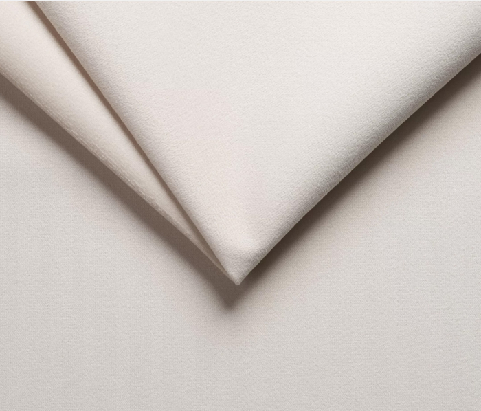 Pat tapitat dormitor, stofa/textil crem deschis, 160x200, model in tablie matlasata, cadru suport de saltea fix inclus [3]