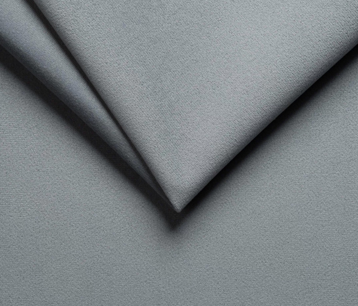 Pat tapitat dormitor, stofa/textil gri , 160x200, model in tablie matlasata, cadru suport de saltea fix inclus [4]