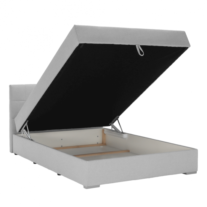 Pat tip BOXSPRING 120x200, gri deschis, FERATA KOMFORT [19]
