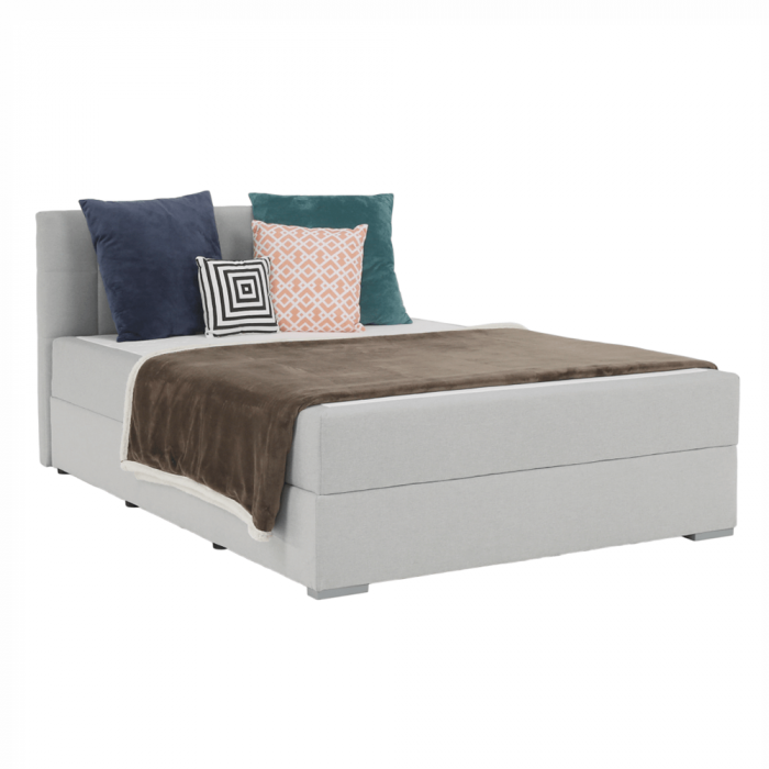 Pat tip BOXSPRING 120x200, gri deschis, FERATA KOMFORT [1]