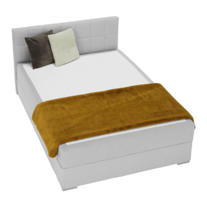 Pat tip BOXSPRING 140x200, gri deschis, FERATA KOMFORT [17]