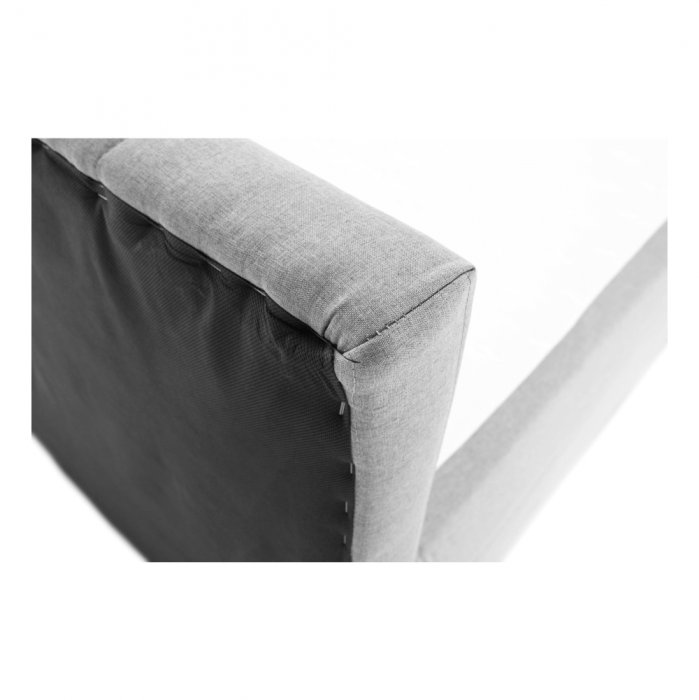 Pat tip BOXSPRING 140x200, gri deschis, FERATA KOMFORT [3]