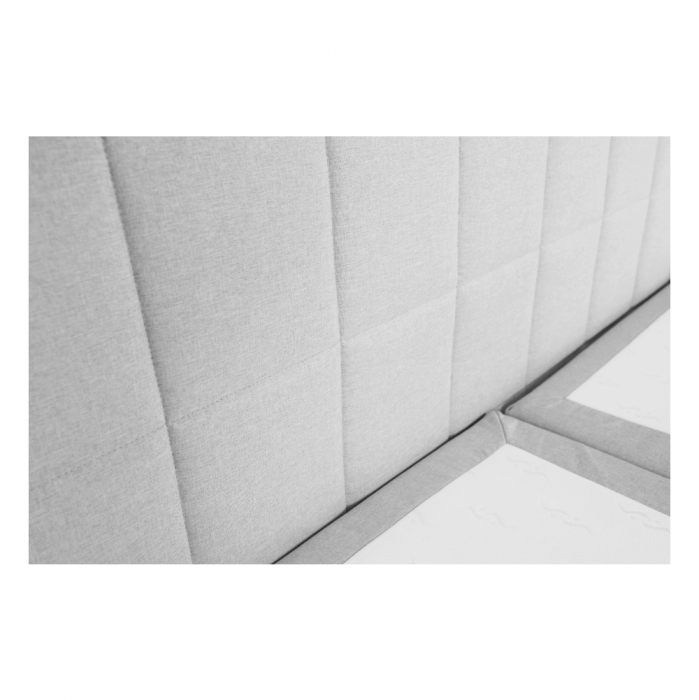Pat tip BOXSPRING 180x200, gri deschis, FERATA KOMFORT [12]