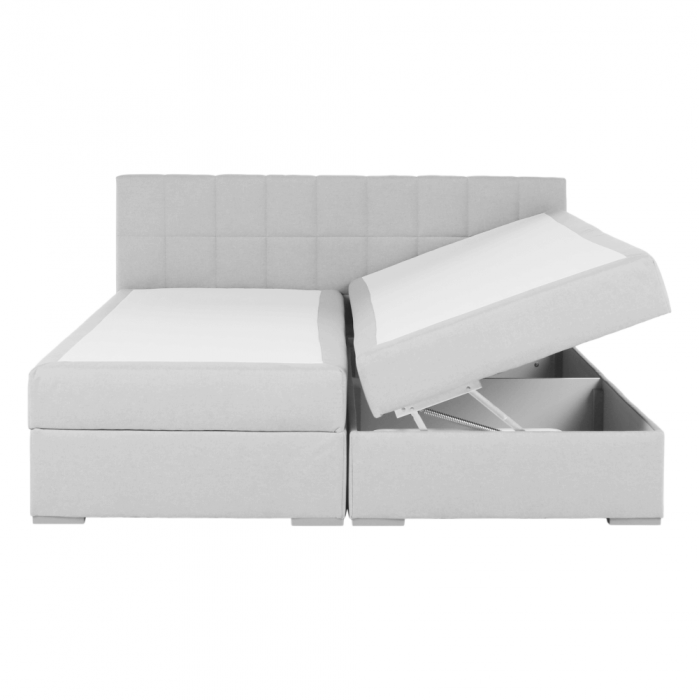 Pat tip BOXSPRING 180x200, gri deschis, FERATA KOMFORT [24]