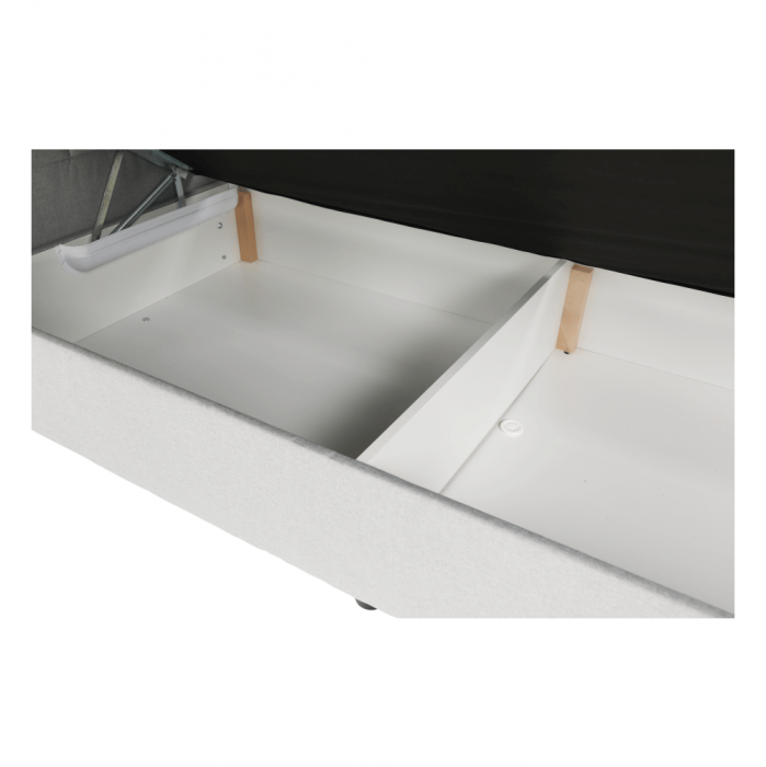 Pat tip BOXSPRING 180x200, gri deschis, FERATA KOMFORT [8]