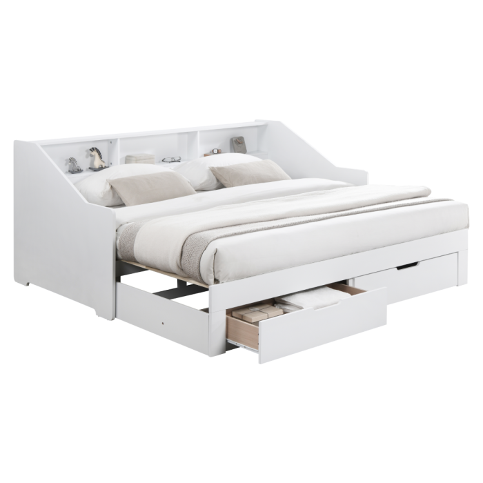 Patul extensibil, alb, MONETA [4]