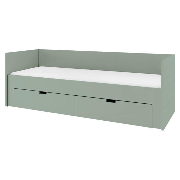 Patul extensibil, verde-gri, 90/180x200, ANTONY [2]