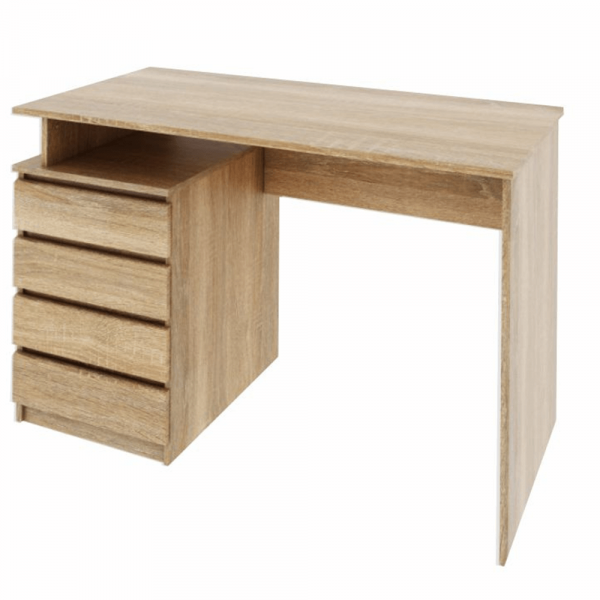 Birou ,cu sertare , 118 cm lungime , stejar sonoma , Bortis Impex [4]