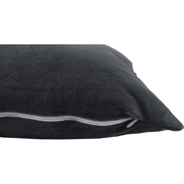Pernă, material textil de catifea gri închis, 60x60, OLAJA TIPUL 8 [5]
