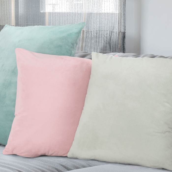 Pernă, material textil de catifea mentă, 60x60, OLAJA TIPUL 10 [2]