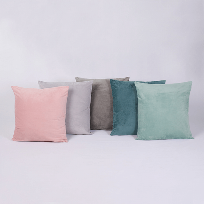 Pernă, material textil de catifea mentă, 60x60, OLAJA TIPUL 10 [9]