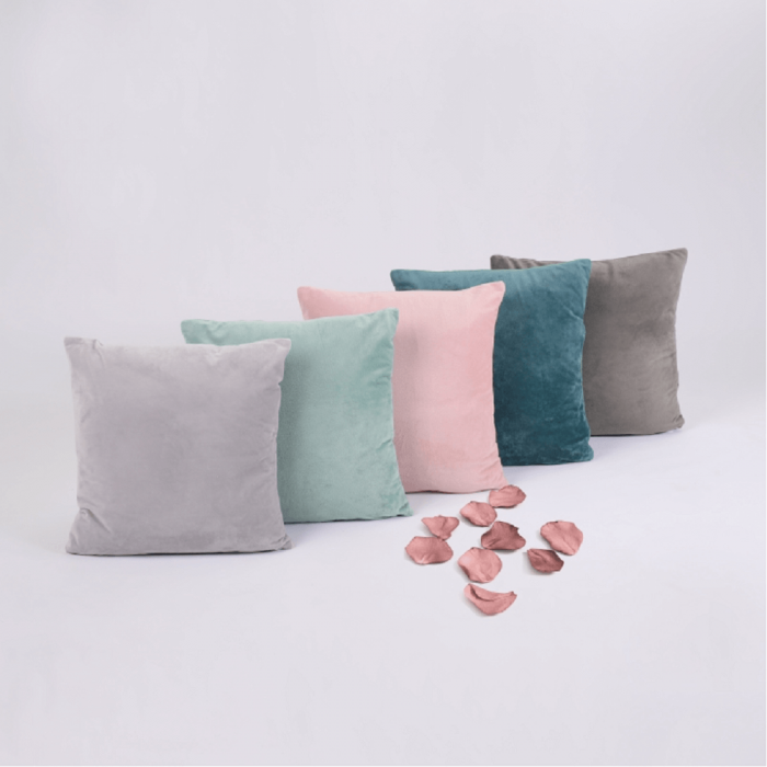 Pernă, material textil de catifea mentă, 60x60, OLAJA TIPUL 10 [5]