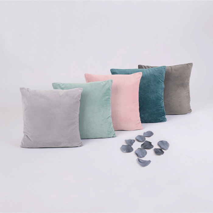 Pernă, material textil de catifea petrol, 60x60, OLAJA TIPUL 5 [8]