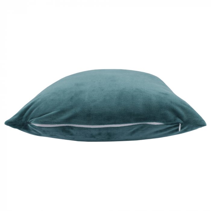 Pernă, material textil de catifea petrol, 60x60, OLAJA TIPUL 5 [13]
