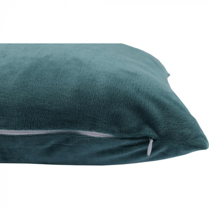 Pernă, material textil de catifea petrol, 60x60, OLAJA TIPUL 5 [14]
