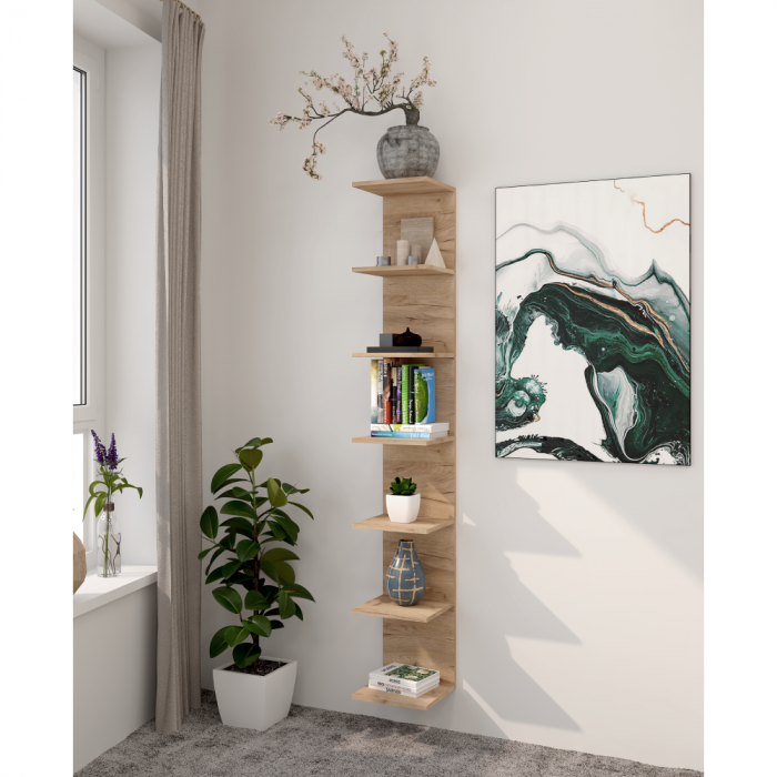Poliţă suspendată, stejar artisan, DORNA [7]